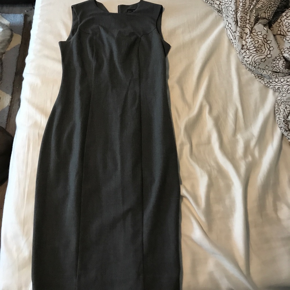 Zara basic grey sleeveless dress